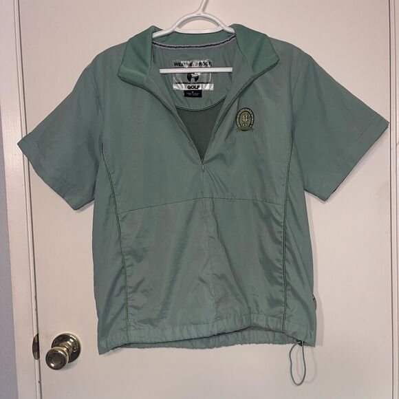 Weatherproof 1/4 Zip Golf Green Pullover 2008 PGA Championship Oakland Hills M - Picture 2 of 11